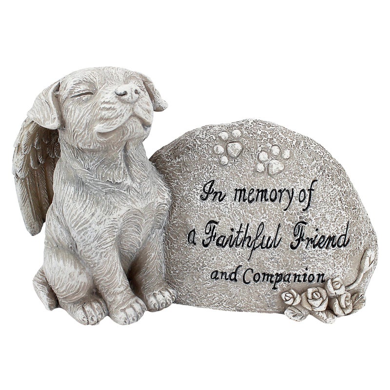 Design Toscano QL593931 Forever in Our Hearts Memorial Dog Statue,greystone - Image 1